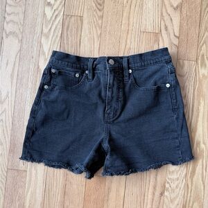 Black Denim Women's Shorts